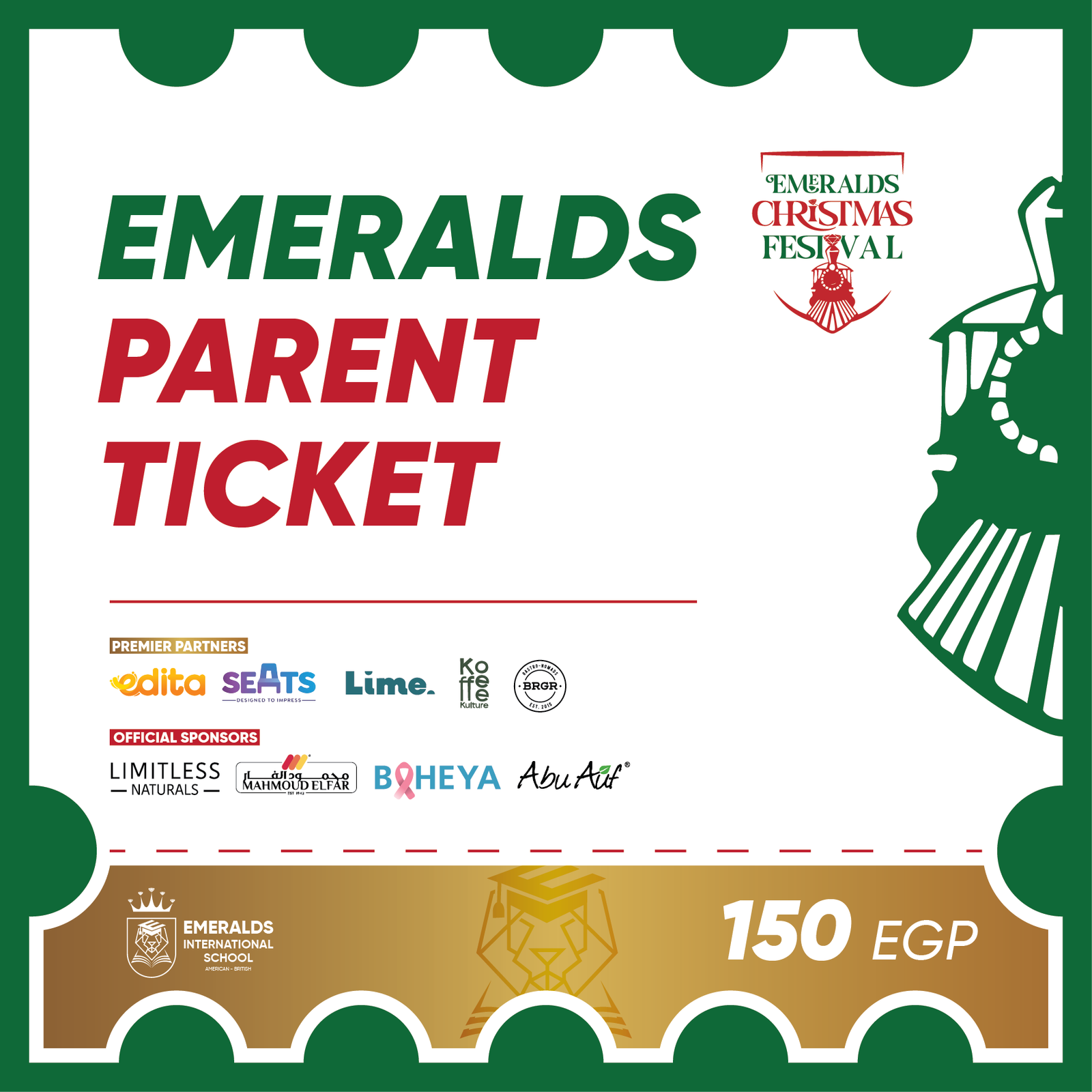 Emeralds Parent Ticket