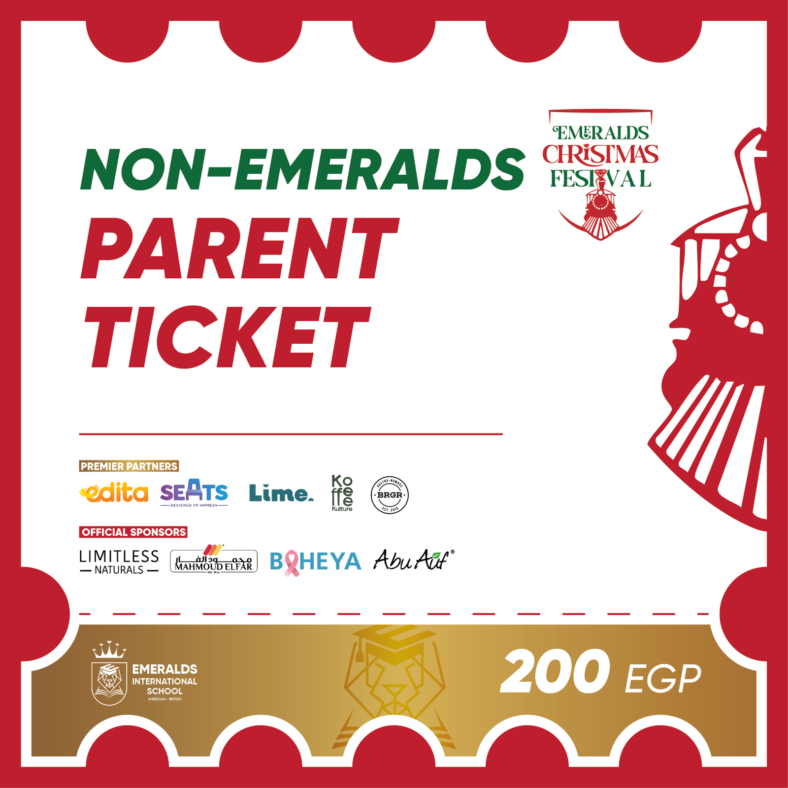Non-Emeralds Parent Ticket